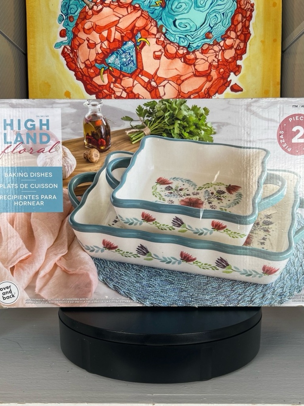 Over and Back Highland Floral 2-Piece Baking Dish Set